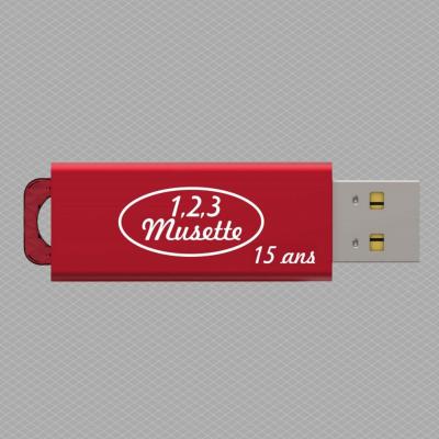 Clé USB 1,2,3 Musette fête ses 15 ans