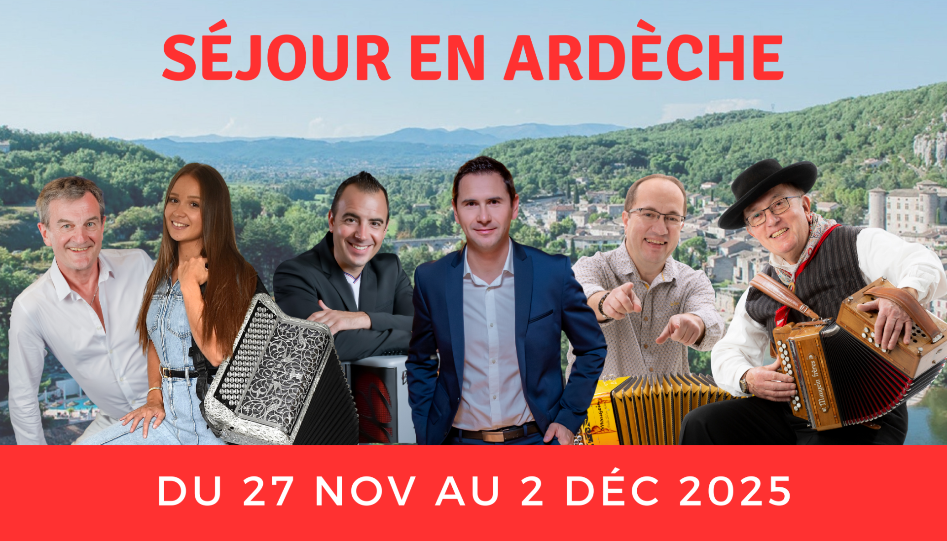 Sejour accordeon ardeche novembre 2025